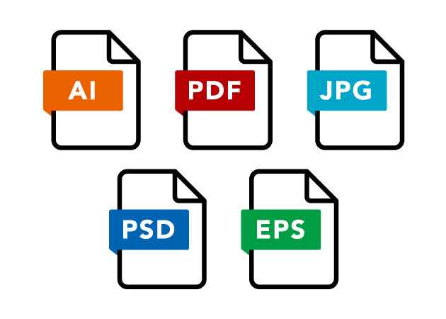 データ入稿してカッティングシート作成AI、PDF、JPG、PSD、EPS